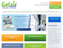 Tablet Screenshot of gelair.com.au